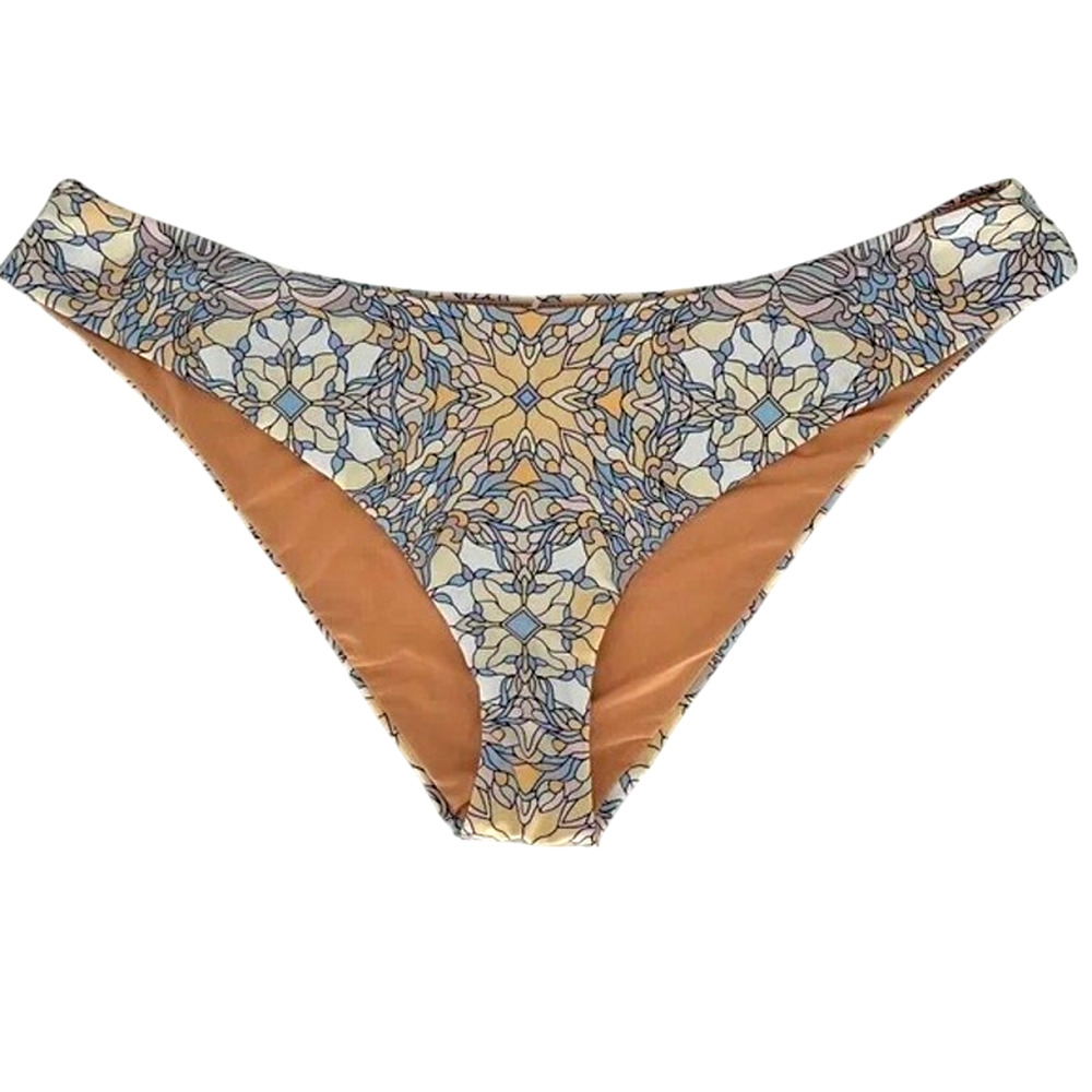NWT J. Crew Curved Waist Cheeky Bikini Swim Bottom Kaleidoscope Print XL Blue - Picture 14 of 16